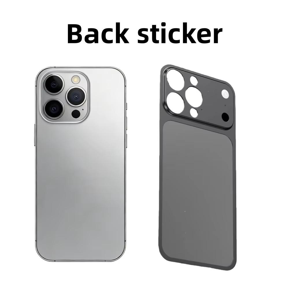 Color Alloy Frame Case For 16 13 15 14 Pro/Pro Max Instant Upgrade 17Pro/Pro Max Large Window Backplane Anti-Drop Cover