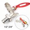 Durable With Lock Garden Hose Faucet 1/2 Inch 3/4 Inch Zinc Alloy Lockable Faucet Replacement Garden Tools Thread Water Tap