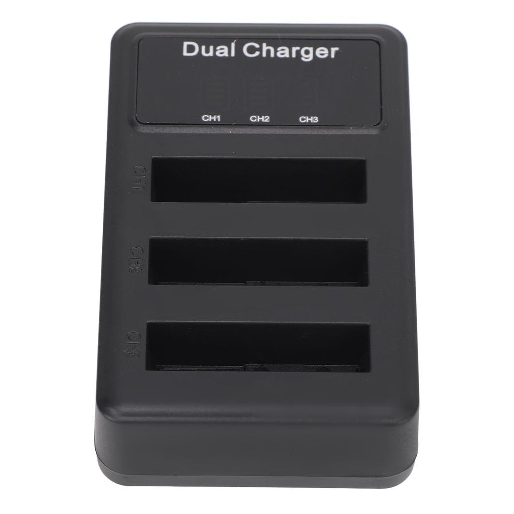 3er-Pack Akkuladegerät für NP BG1 Micro-USB Digitalkamera-Akkuladegerät mit LCD-Leistungsanzeige für Reisen