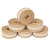 6 Stück 2M/Rolle Jutebahnen Gelbe Jute Rustikaler Stil Jute-Burlap-Band Dekoband Weiße Spitze Jute-Burlap-Spitzenband