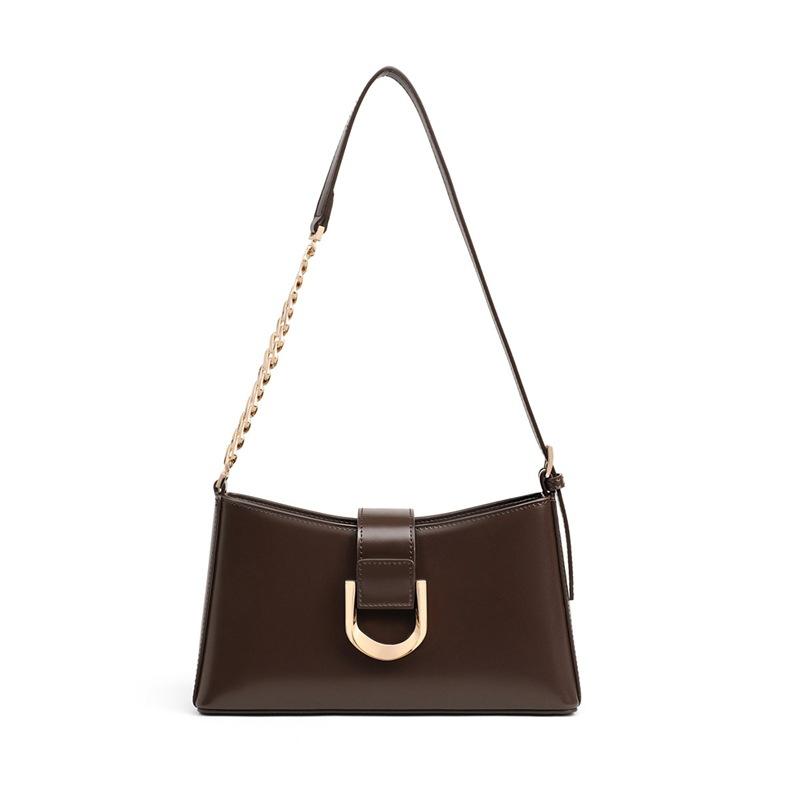 Bag Leather Women'S Bag Underarm Bag Light Luxury Simple Messenger Bag French Shoulder Bag Luggage