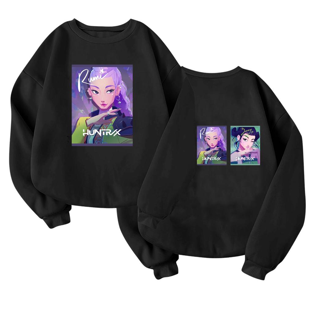 Children's Fashionable Lightweight Long-sleeved Round Neck Pullover With Pockets Printed Pullover