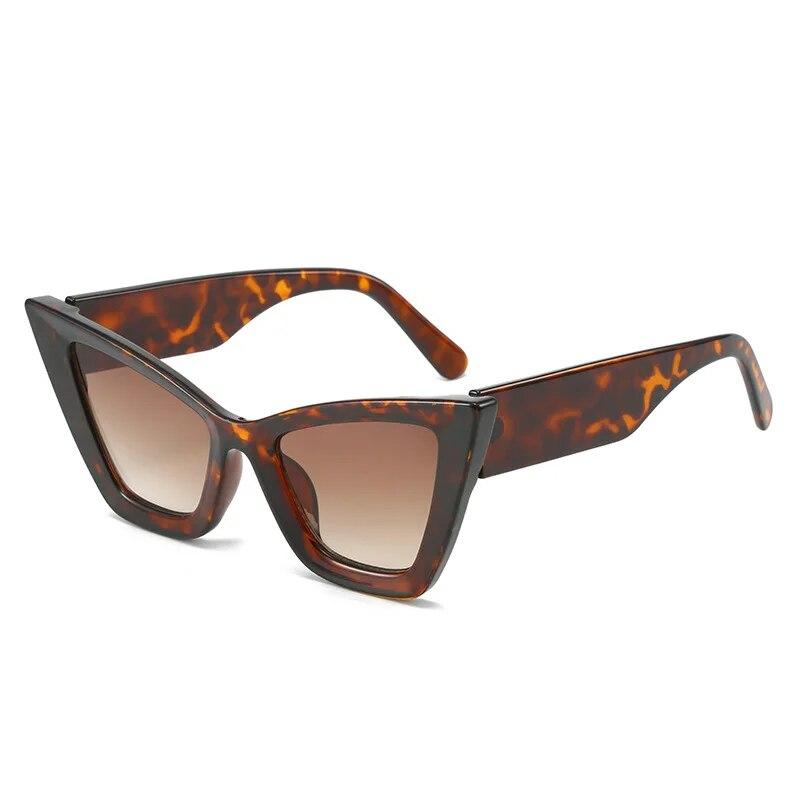 New Large Frame Triangle Cat-eye Sunglasses Europe And The United States Fashion Personality Catwalk Sunglasses Female