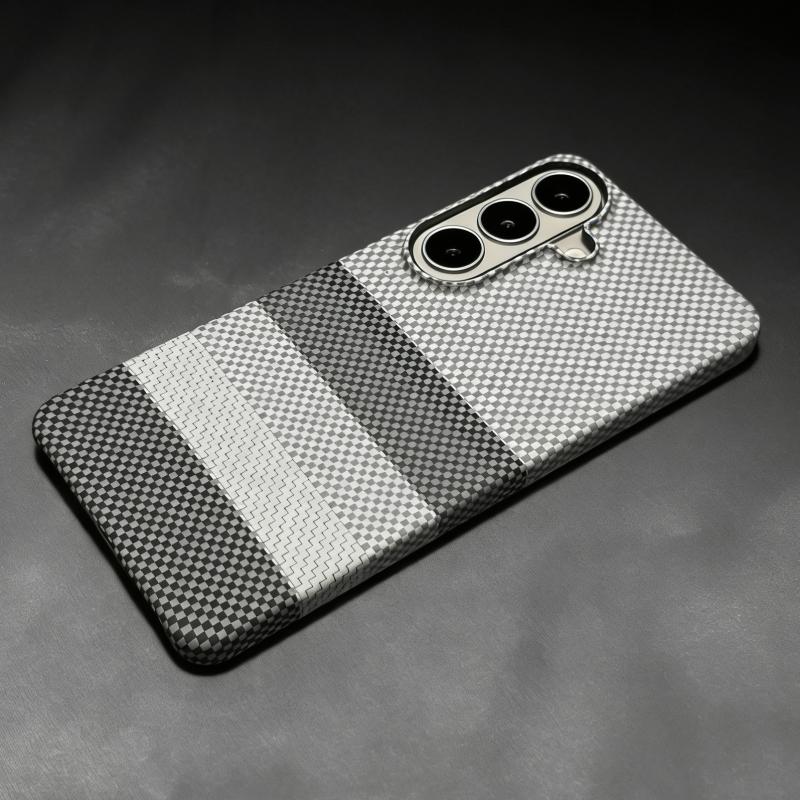 Étui de téléphone magnétique ultra fin en fibre de carbone de luxe pour Samsung Galaxy S26 S25 S24 S23 Plus Ultra FE Charge sans fil Housse fine