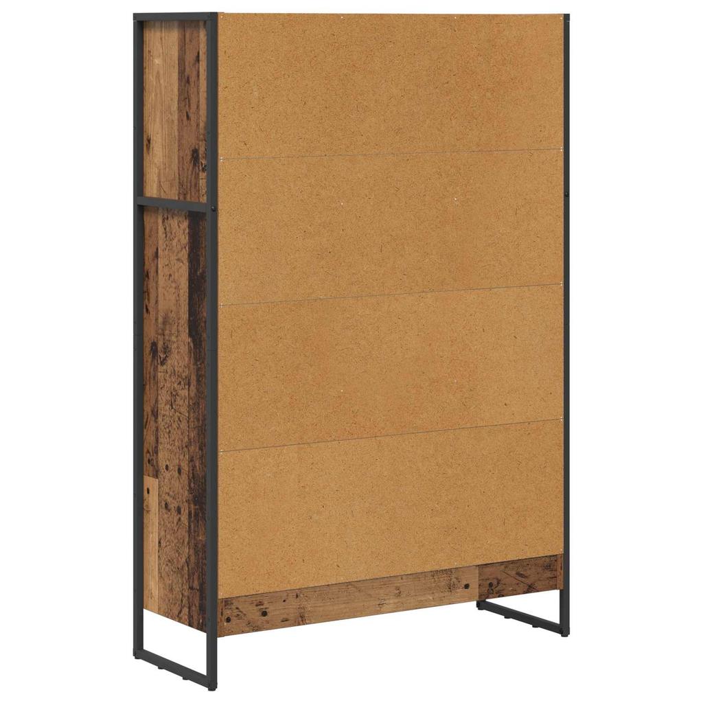 Bookshelf 80 x 30 x 121 cm Engineered Wood Reclaimed Wood