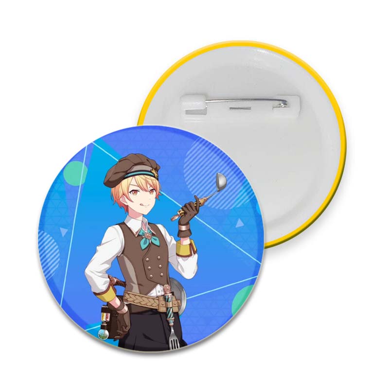 32/44/58 mm Project SEKAI Pin na batohy Kulaté plastové brože Kreativní kreslené postavičky odznak dárky