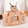 Carousel Music Box Wooden Christmas Ornament Rotary Train Musical Box Home Decoration Accessories For Birthday Gifts Valentine'