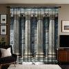 2PCS HD Digital Curtain Printed Gray Series Round Roman Column Home Decoration Style Decorated Living Room Bedroom Through Ro