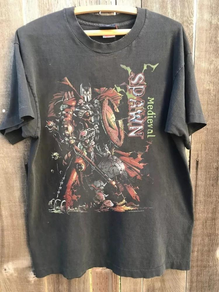 

Spawn Movie Vintage Graphic Shirt Charcoal Unisex Heavy Men Women S5XL Unisex T-Shirt XXXXL