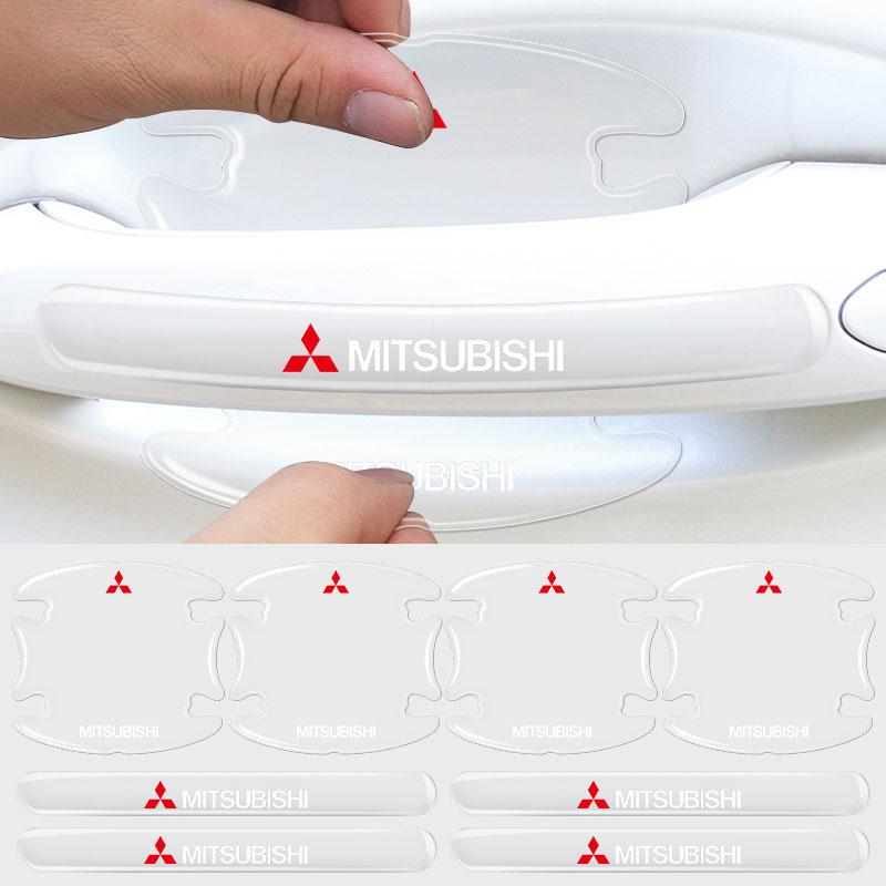 Car Door Anti-collision Strip Door Handle Protection Strip For Mitsubishi Outlander Lancer 10 9 ASX RALLIART Eclipse L200 Pajero