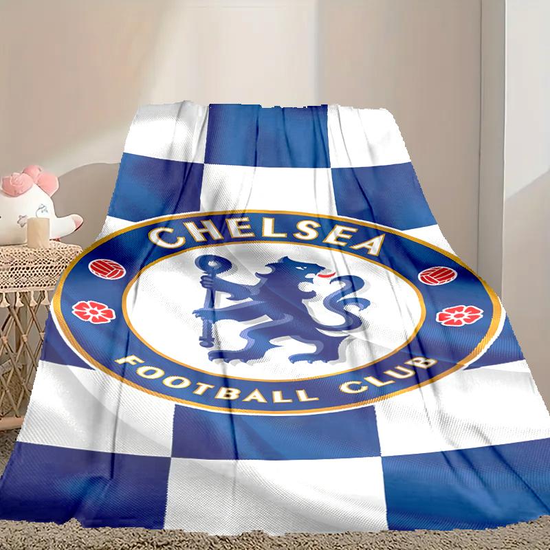שמיכה אחת של צ'לסי FC, שמיכת יום האהבה נעימה, שמיכת תנומה רב-תכליתית זמינה בכל ארבע העונות