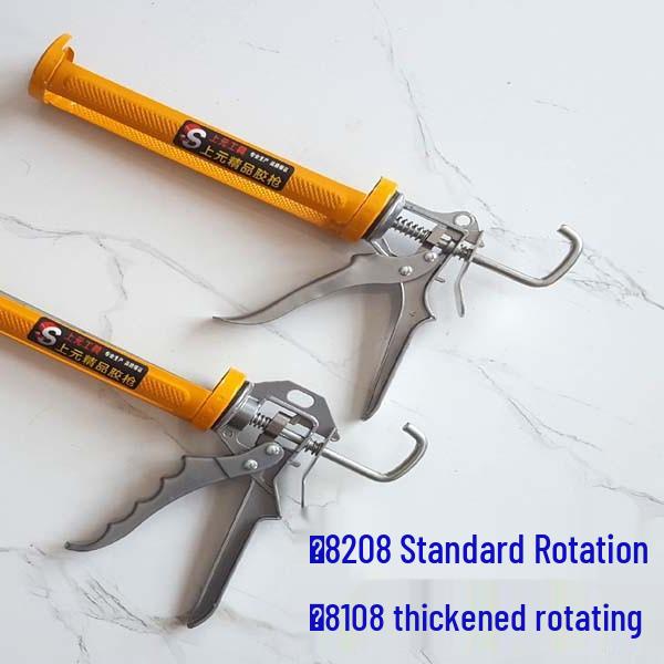360° Rotary Anti-drip Silicone Caulking Gun for Glass Sealant & Gap Filling