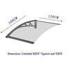 Aluminum Alloy Waterproof Awning Sunshade for Terrace and Balcony