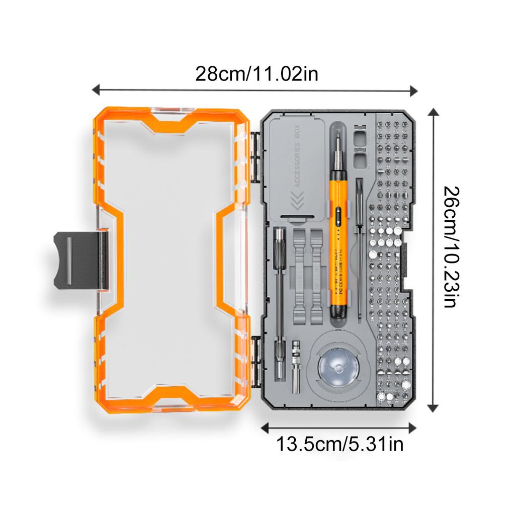 Multifunction Electric Screwdriver, Small Portable Cordless Power Screwdriver Set, Type-C Rechargeable Electric Screwdriver Set with 100 Bit