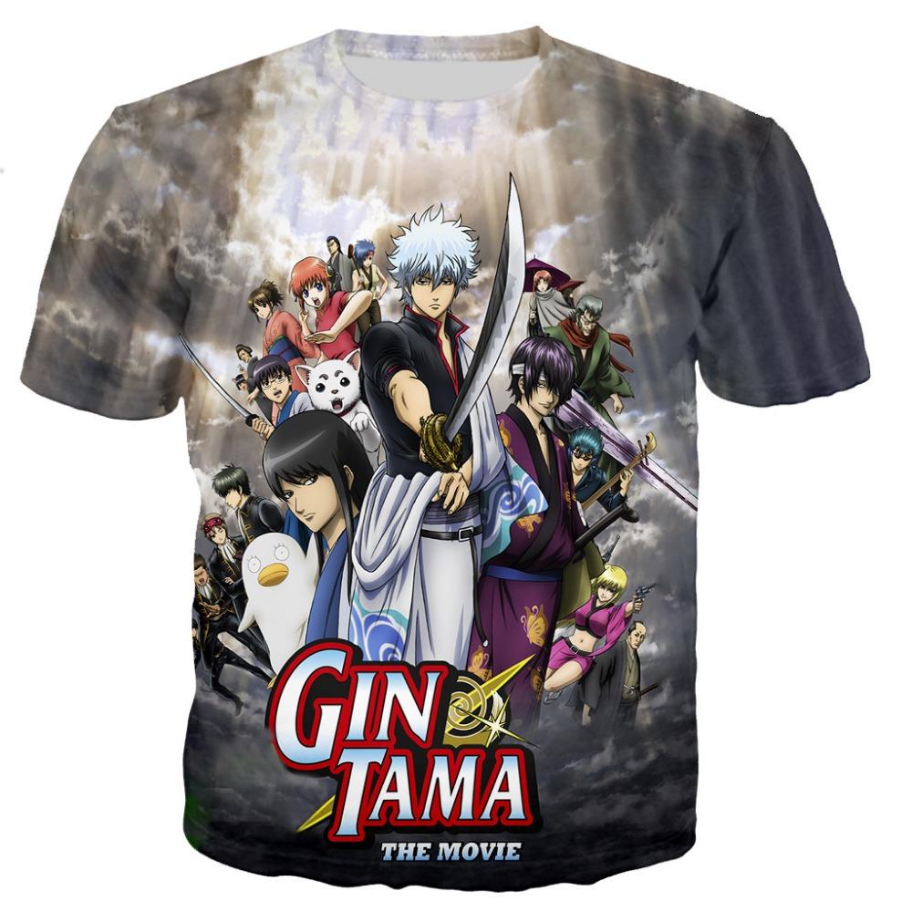 Gintama T Shirt Men/women 3D Printed T-shirts Casual Harajuku Style Tshirt Streetwear Tee Tops