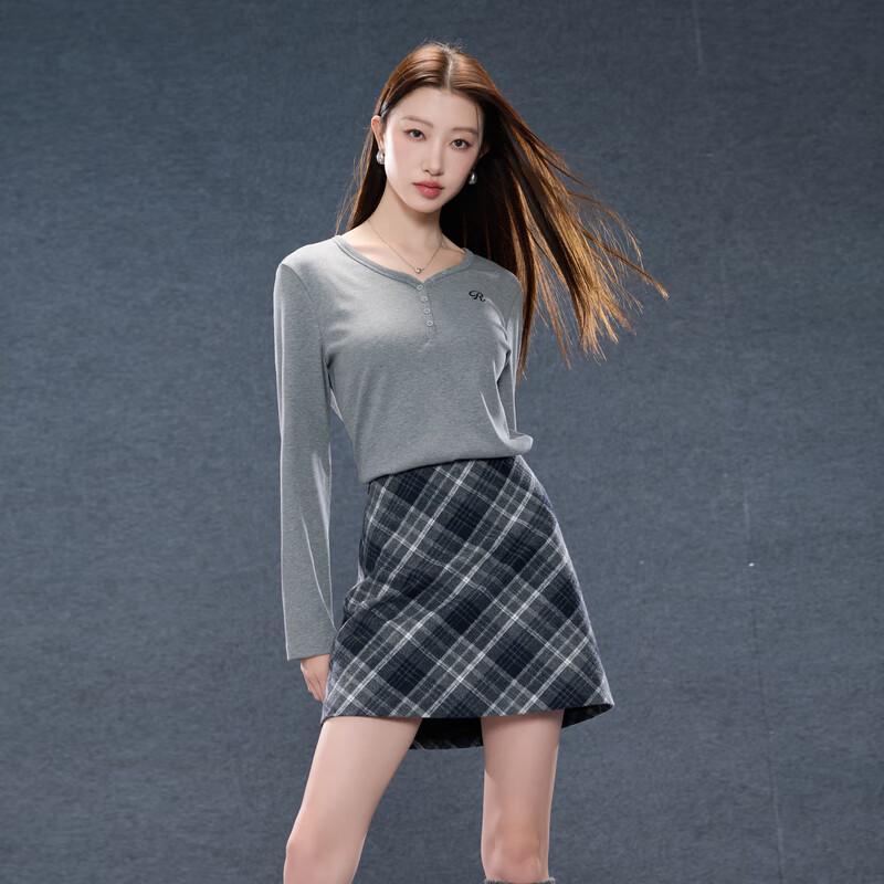 

Women s Plus Size Ribbed V-Neck Long Sleeve T-Shirt 3XL