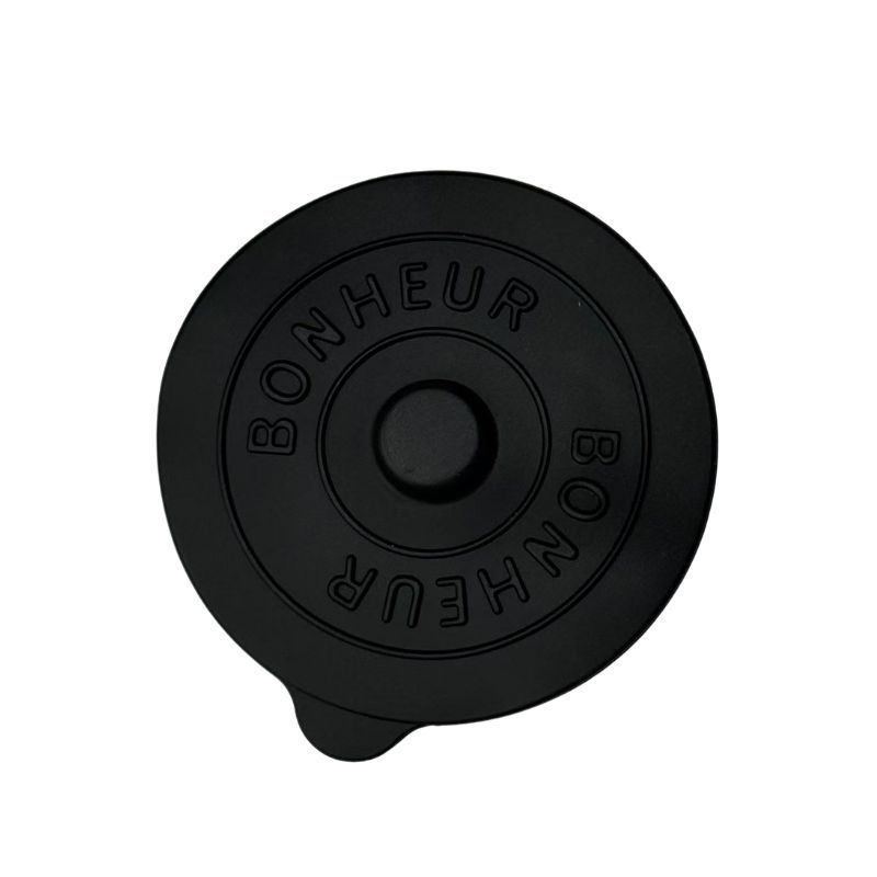 

Simple Solid Color Concave Embossed Letter Silicone Rubber Integrated Cover Creative Water Cup Dust Cup Lid Round Cold Mug Lid