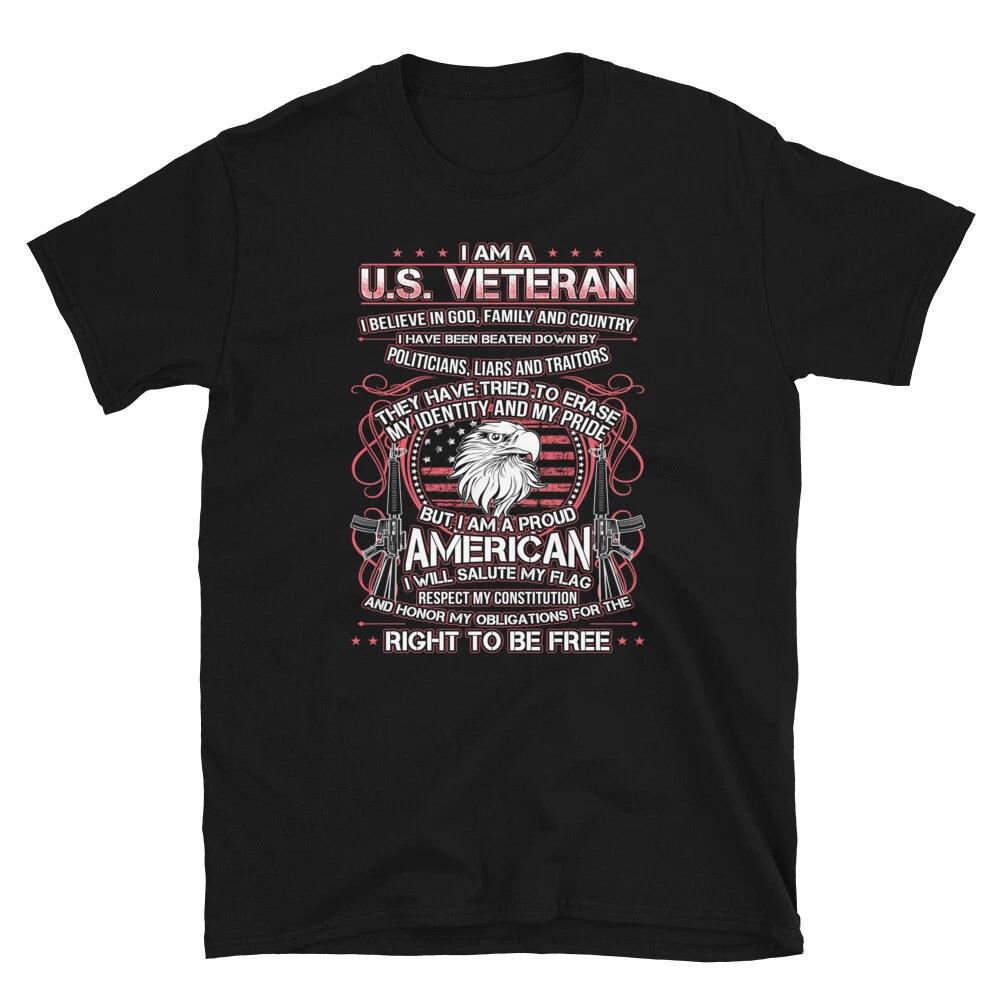 US Veteran American US Patriotic Classic Fit T-Shirt 3XL