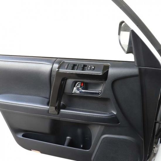 Glossy Black Interior Door Armrest Handle Cover Trim Stripes For 4runner 2010+