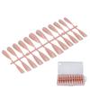 240pcs False Nail Tips Set Ultra Long Full Cover Artificial Nail Art Supplies for Nail Salon Milk Coffee Color