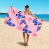 Romantic Butterfly Print Beach Towel Quick Sand-Free Elegant Butterfly Pattern Towel for Summer Beach Swimming Camping