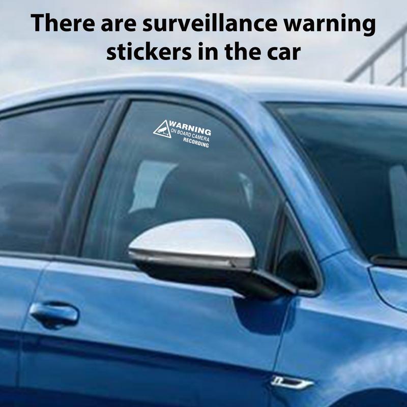 Universal Car Camera Recording Stickers For Sentinel Mode Recorder Static Sticker Record Reminder Car Styling Accessories