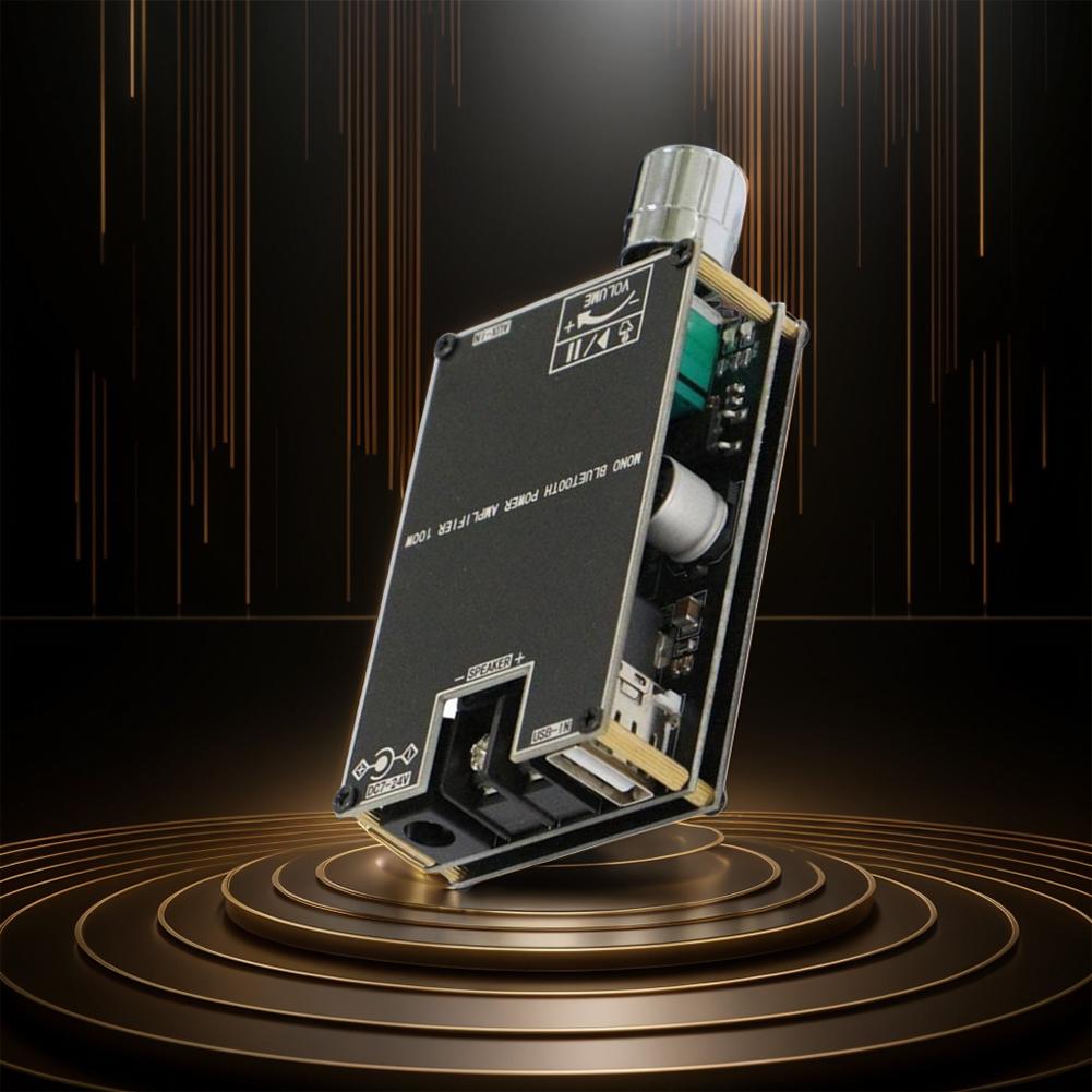 ZK-1001B Mono 100W Digital Power Amplifier Board Bluetooth-Compatible 5.1 AUX TPA3116D2 DC7V-24V with TWS Mode for Home Theater