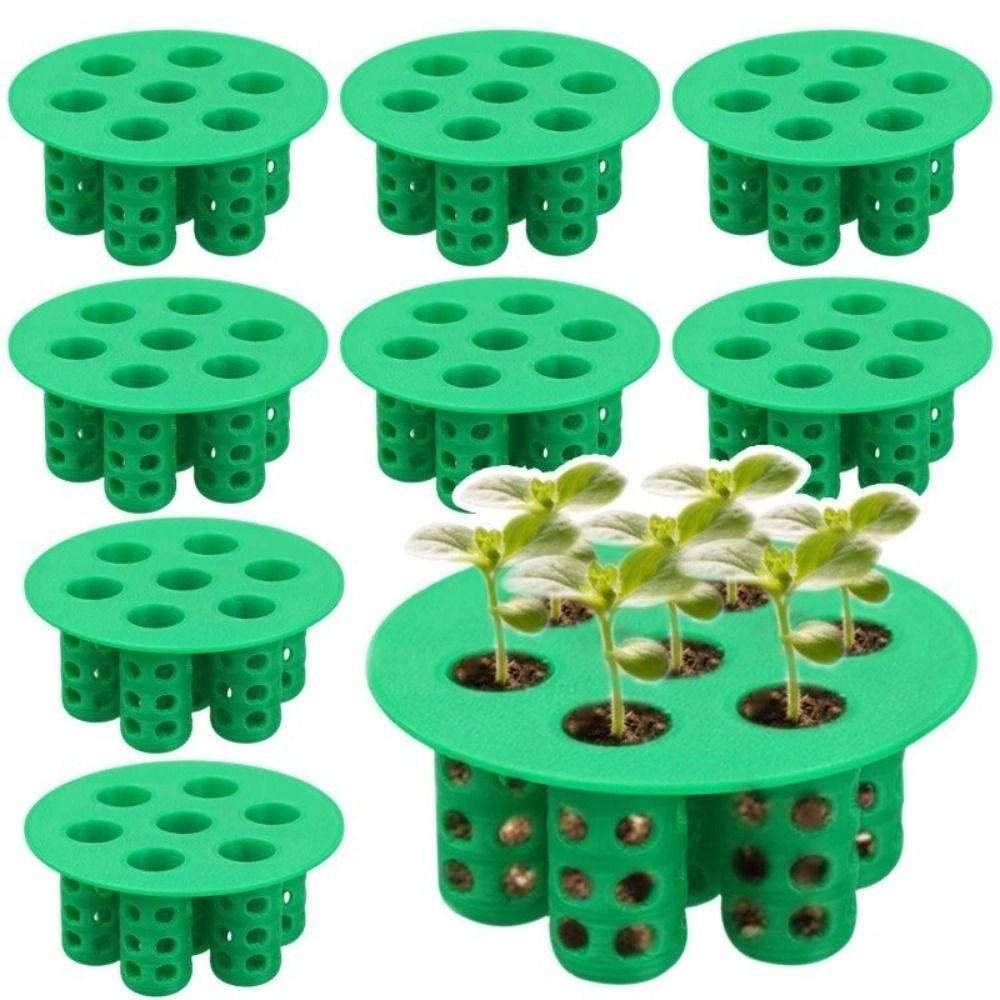 No Soil Seed Germination Tray Plant Growing Tool  for Flowering Plants Compact Green Tray