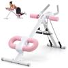 Abdominal + Glute + Arm Machine MERACH 2 Inclinations 5 Heights U Cushion LCD Screen Max 200kg Foldable White