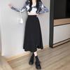 2024 Women's High Waist A-line Midi Skirt: Irregular, Professional, and Flowy