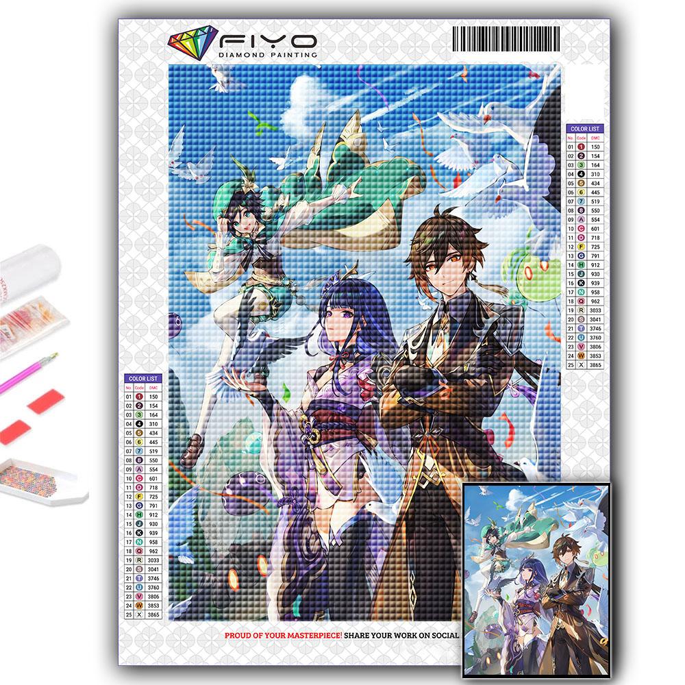 Diamond Painting Genshin Diamond Mosaic Craft Diamond Embroidery Painting