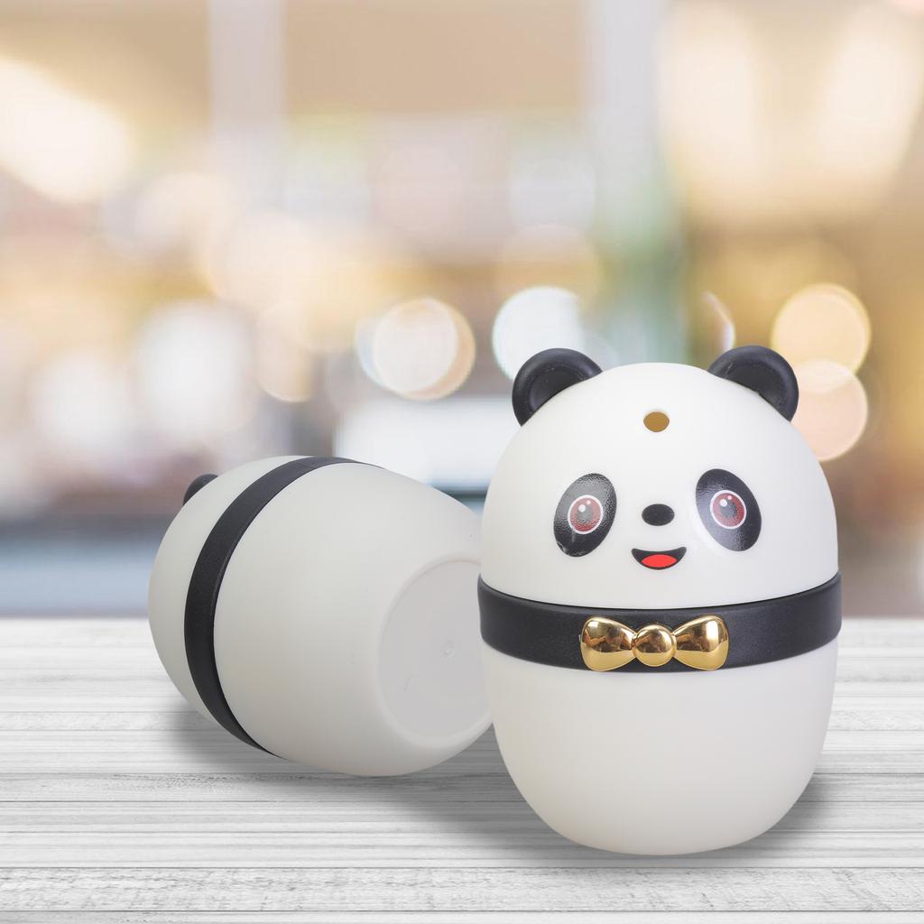 Adorable Panda Shaped Toothpick Dispenser Convenient Press Mechanism Perfect for Home Dining Tables and Restaurants