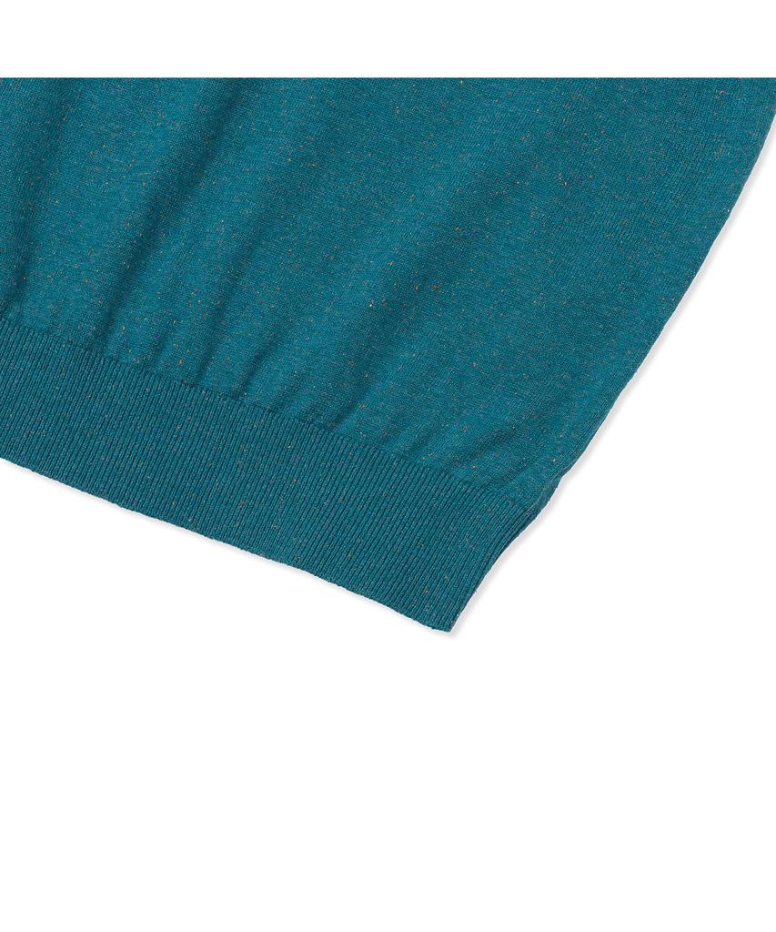 PRODESHIRT Vintage Soft Linen Open Collar Knit (Emerald)