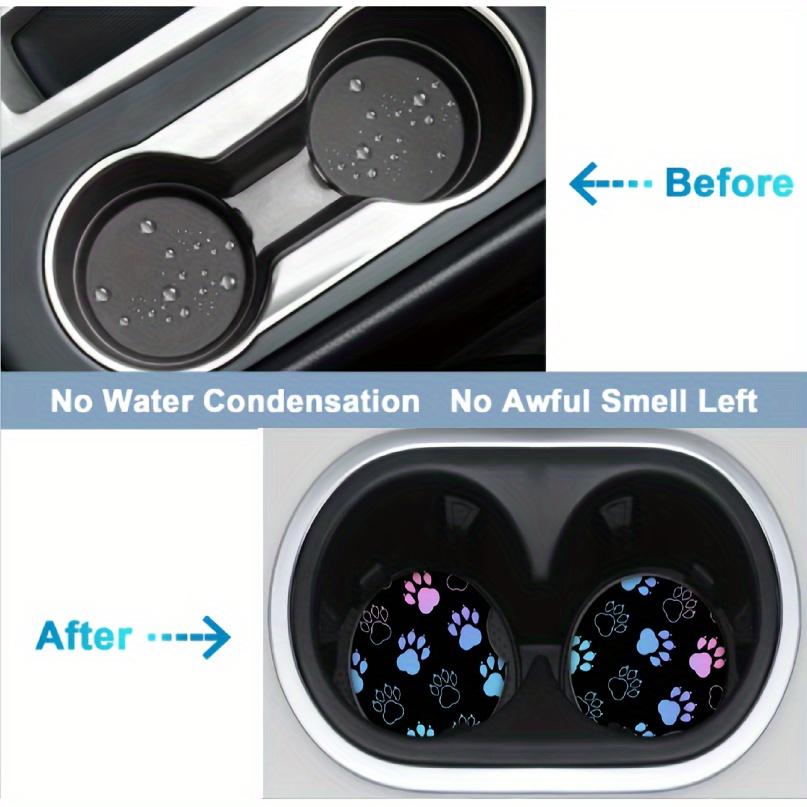 2PCS Environmentally friendly diving fabric, creative and cute cartoon coasters for home cars