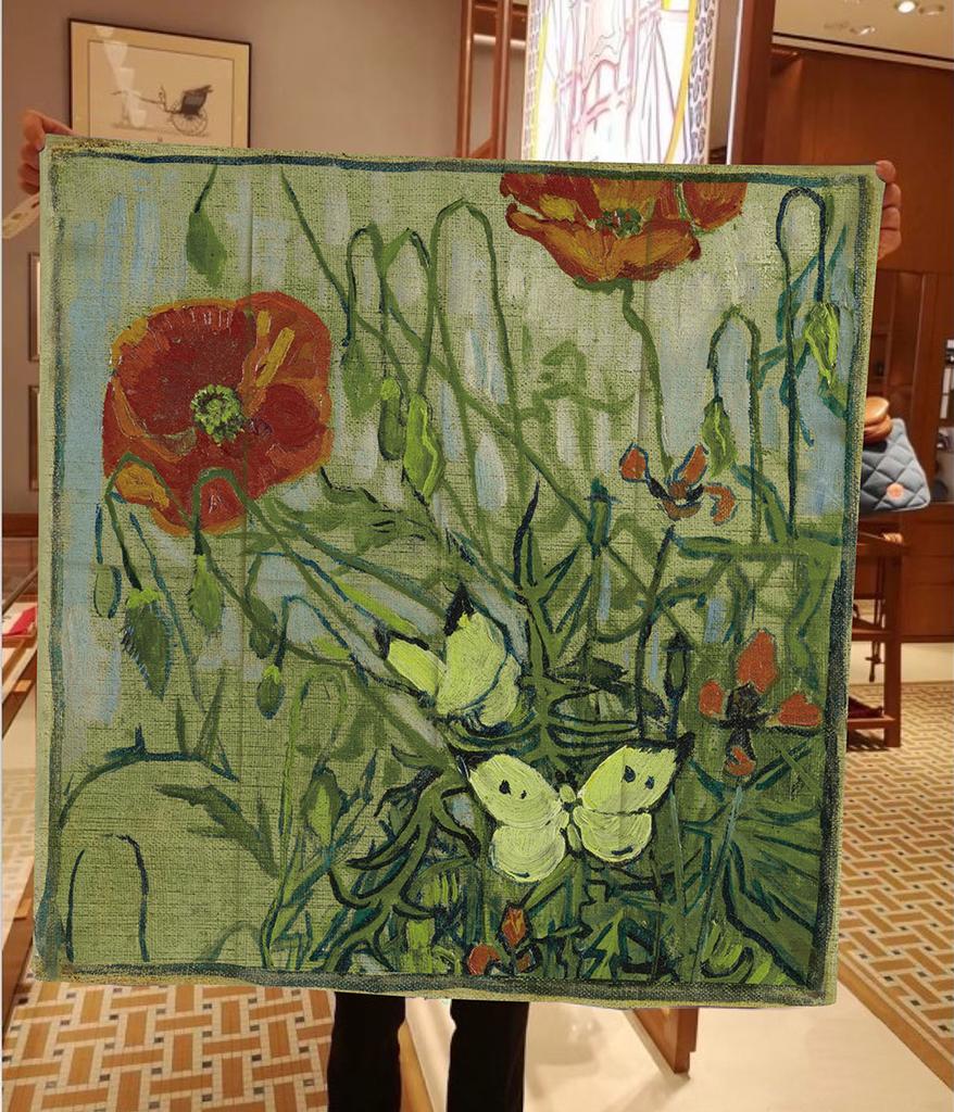 Silk Scarf Women Flowers Print Square Scarves Head Echarpe Silk Foulards Femme Wraps Beach Shawls Bandana Lady Hijabs 90CM