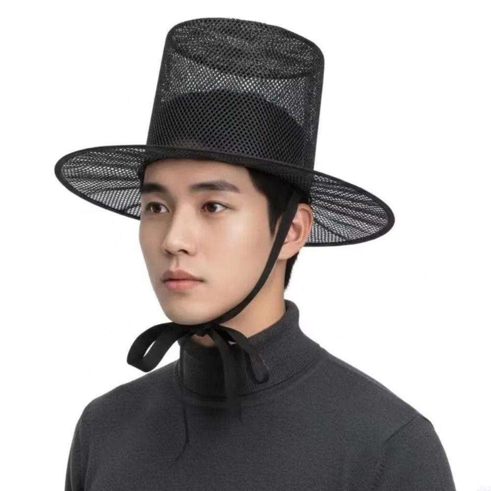 UV Protection Korean Gat Hat Adjustable Traditional Hat New Cosplay Hat Cosplay