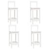 VidaXL Bar Set 5 Pcs Bistro Furniture Set Dining Room Furniture Kitchen Pub Furniture Indoor White 3124743