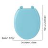 Round Soft Close Toilet Seat Comfortable Soft Close Cushion Bathroom Replacement Cover Seats for Bathroom Seats Standard Toilets
