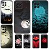 Gothic Horror Bats Full Moon Case For Honor X9a X8a X6a X7a X9b X7 X8 X9 8X Cover For Honor Magic 5 6 Pro 50 70 90 Lite