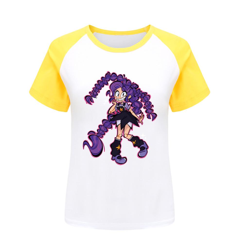 

5630 Kids Girls Lily Lovebraids Bobi Printed Casual Raglan Sleeves Round Neck T-Shirt 170cm жовтий