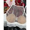 Outfitgirl Light Diamond Crop Top Short Vest Summer Sexy Style Halterneck Strap Crop Top Sling Net Red Intimates