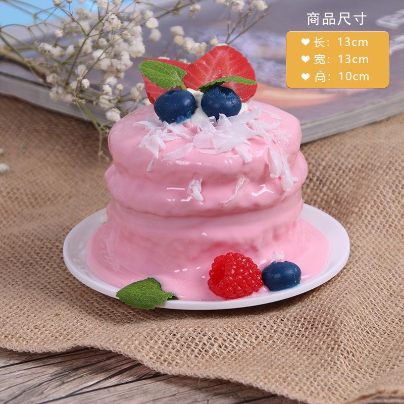 Artificial Cream Cake Fake Cake Model Dessert Birthday Cake Dessert Props Sweet Table Decoration Window Ornaments Home Decor