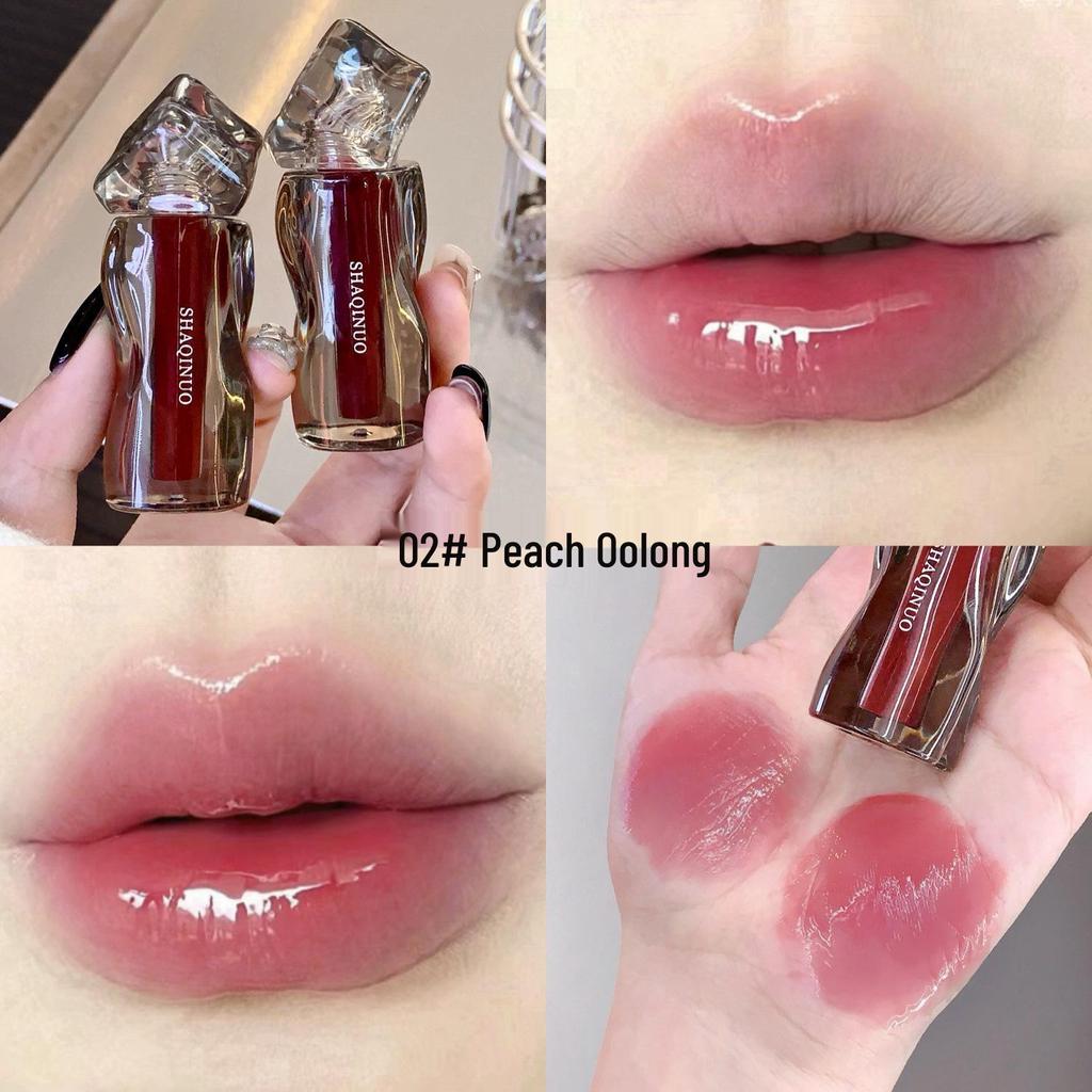Shakino Glänzender Feuchtigkeitsspendender Lipgloss: Antihaftbeschichtet, Langanhaltend, Farbintensiv, Lässt die Lippen voller wirken.