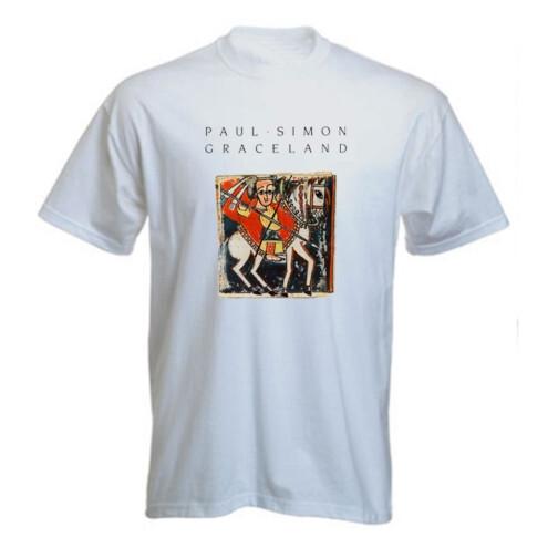 Paul Simon Graceland T-Shirt Musik 80er Album Afrikanische Kunst Folk Afrobeat Neu GT229
