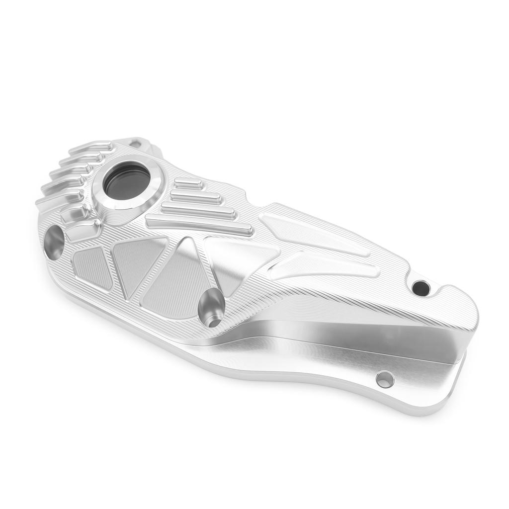 For Vespa GTS GTV 125 250 HPE 300 2019–2025 Motorcycle Oil Pan Aluminum Clear Visible Oils Bottom Potn