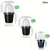 15/30pcs Transparent Round Plastic Seedling Pots with Dome Lids 8.89/10.16/12.7 Cm Durable Lightweight for Indoor/Outdoor Garden
