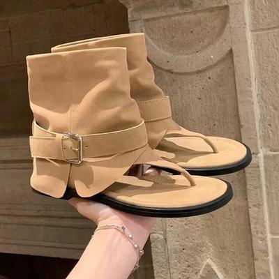Fashion Flats Clip Toe Women Sandals Fashion Dress Cozy Shoes Designer Casual Shoes Summer Woman Slippers 2025 New Trend Lady Chaussures