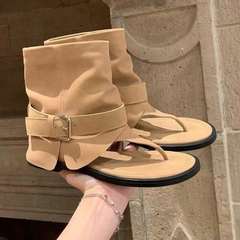 Fashion Flats Clip Toe Women Sandals Fashion Dress Cozy Shoes Designer Casual Shoes Summer Woman Slippers 2025 New Trend Lady Chaussures