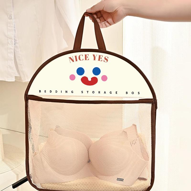 

Сумка для хранения бюстгальтеров, носков, нижнего белья, настенный подвесной органайзер для одежды, сетчатый, дышащий, настенное украшение для спальни, сумка-кошелек для трусиков, новый коричневый