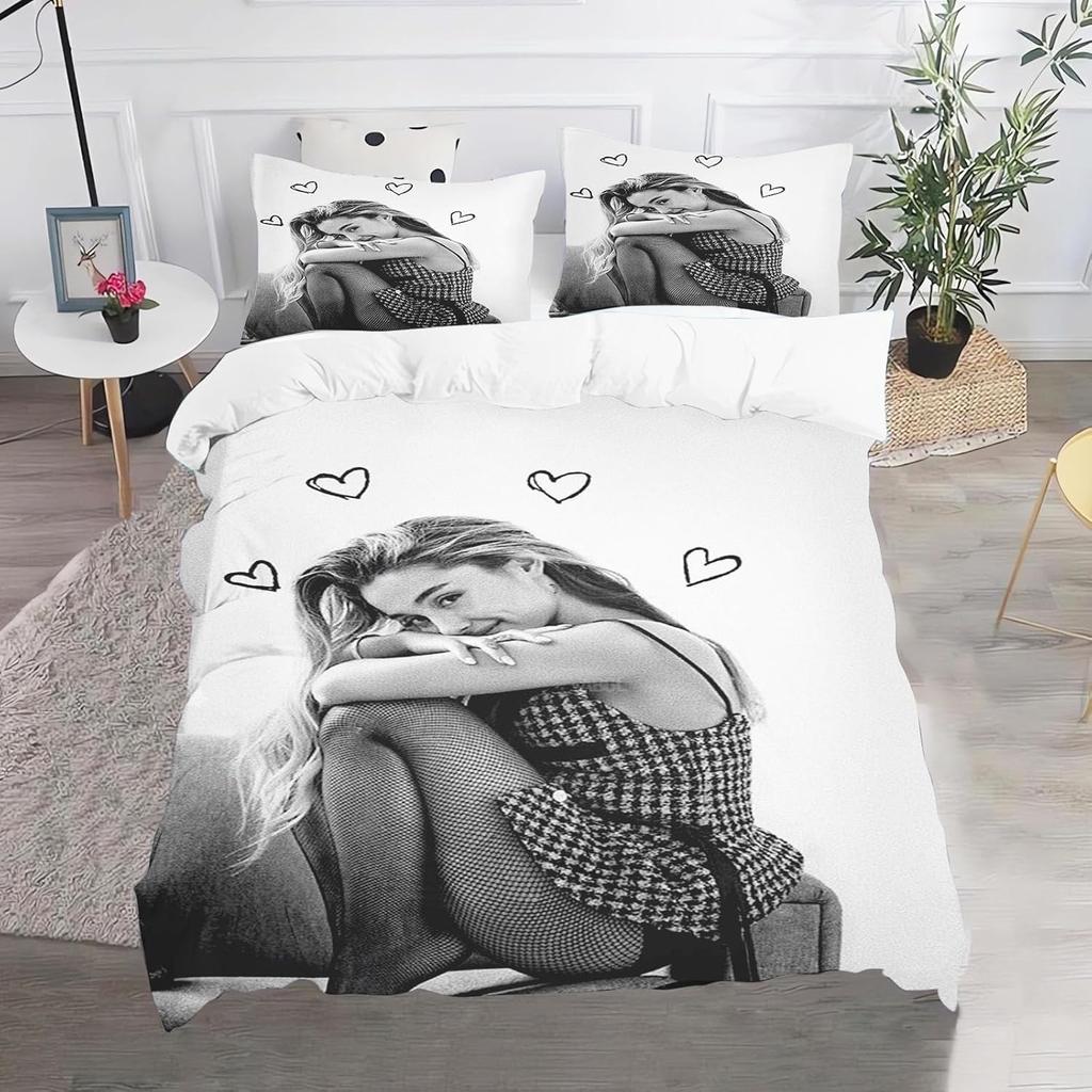 Exquisite 3D Ariana Grande Wallpaper Anime Digital Printing Bedding Set Duvet Cover Comforter Bed Youth Kids Girl Boys Gift
